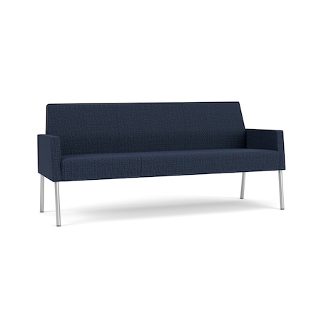 Lesro Mystic Lounge Reception Sofa, Silver, RF Blueberry Upholstery ML1601